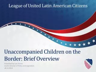Unaccompanied Children on the Border: Brief Overview