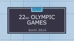 22 nd Olympic games