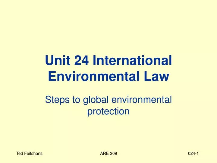 unit 24 international environmental law