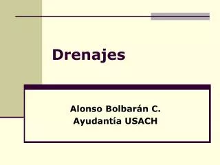 drenajes