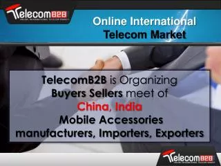 Online International Telecom Market