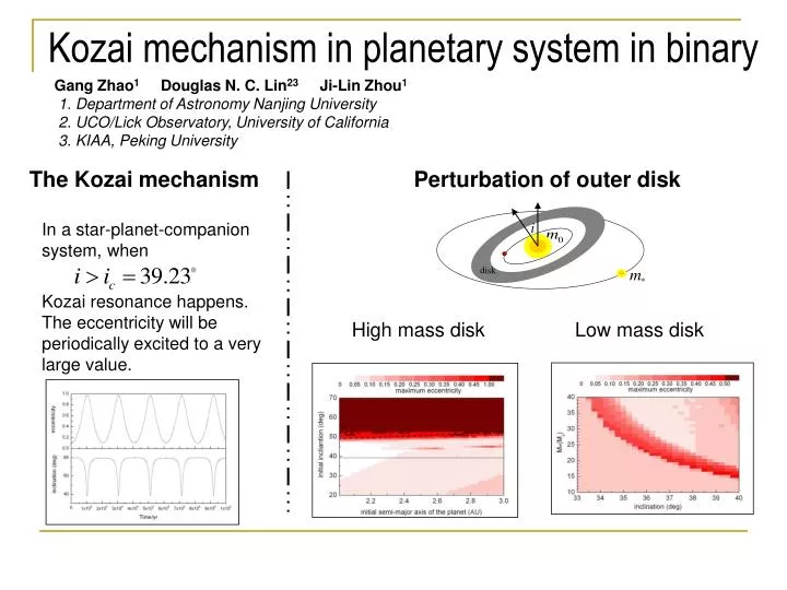 kozai mechanism in planetary system in binary