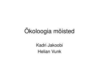 koloogia m isted