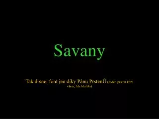 savany