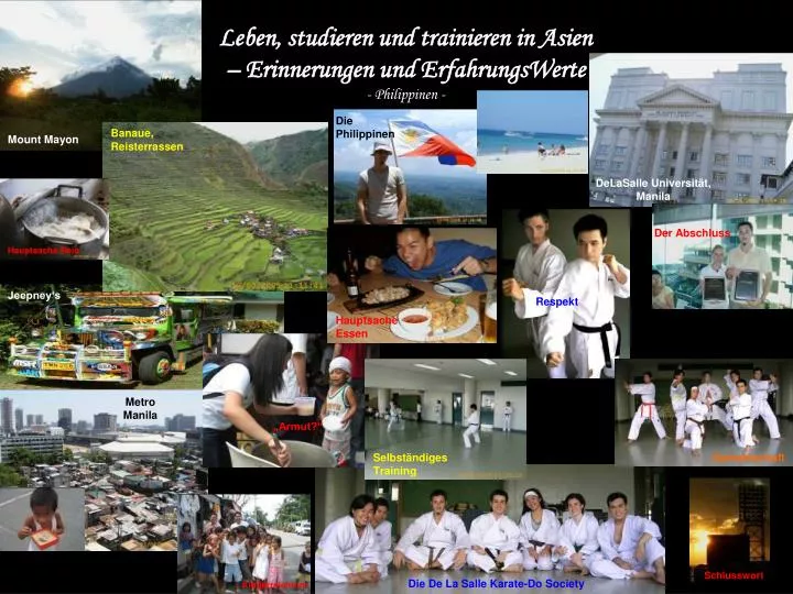 leben studieren und trainieren in asien erinnerungen und erfahrungswerte philippinen