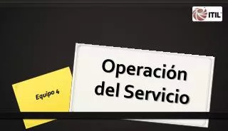 operaci n del servicio