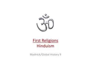 First Religions Hinduism