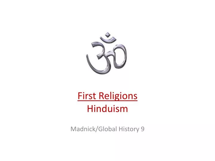 first religions hinduism
