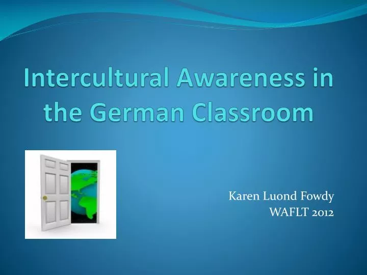 intercultural awareness in the german classroom