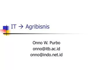 it agribisnis