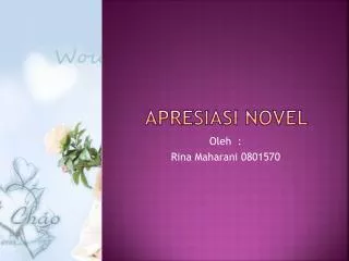 apresiasi novel