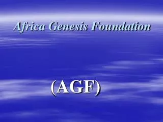 Africa Genesis Foundation