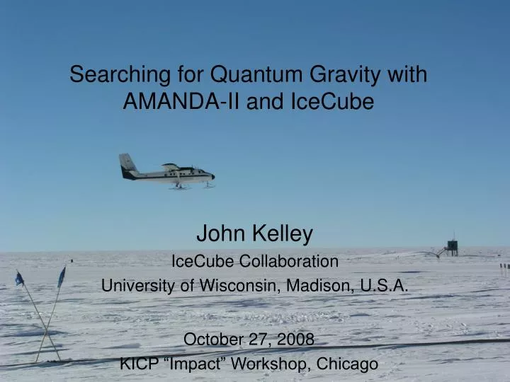 searching for quantum gravity with amanda ii and icecube