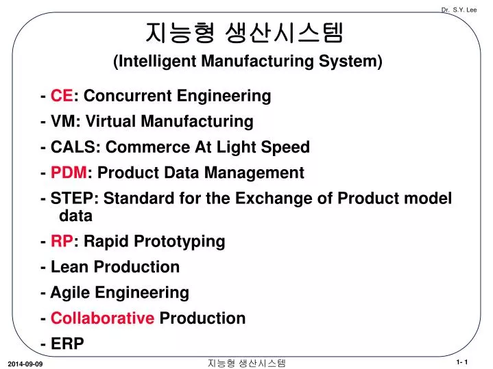 intelligent manufacturing system