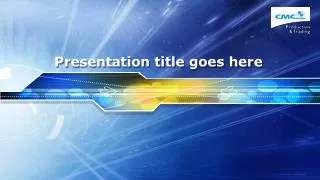 presentation title goes here