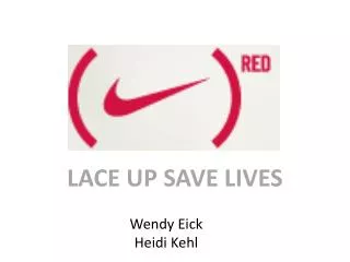 LACE UP SAVE LIVES