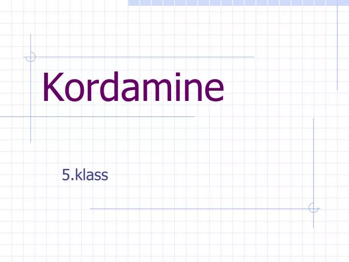 kordamine