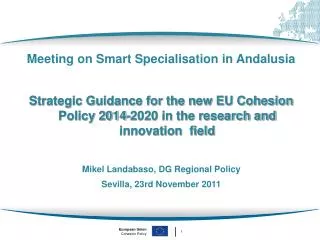 Meeting on Smart Specialisation in Andalusia