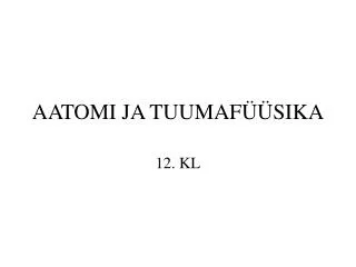 aatomi ja tuumaf sika