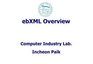 ebXML Overview