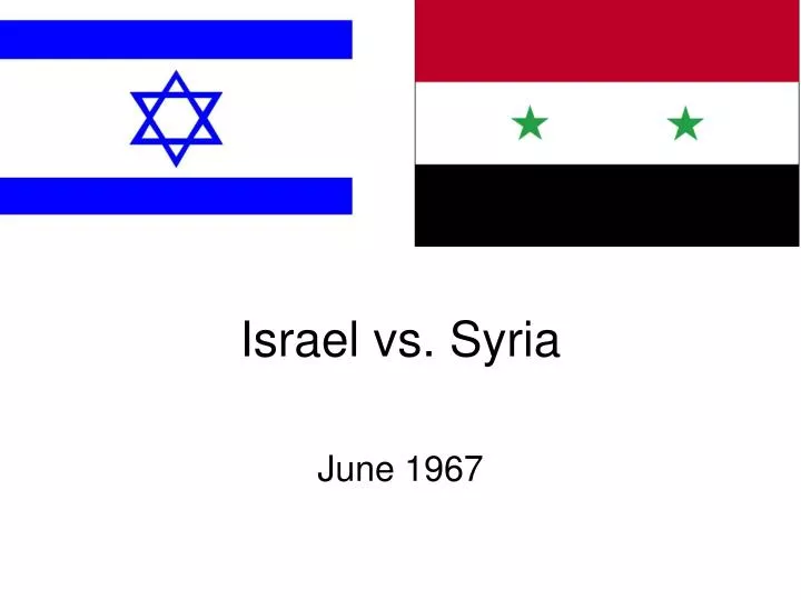 israel vs syria