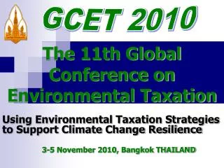 The 11th Global Conference on Environmental Taxation