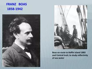 FRANZ BOAS 1858-1942