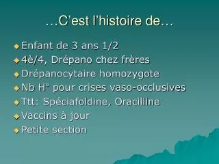 c est l histoire de