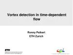 Vortex detection in time-dependent flow - slide 1