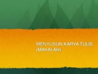 menyusun karya tulis makalah