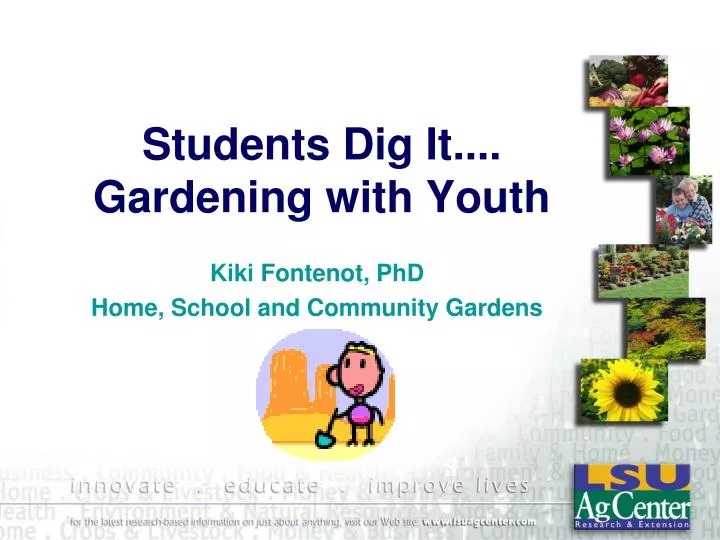 students dig it gardening with youth