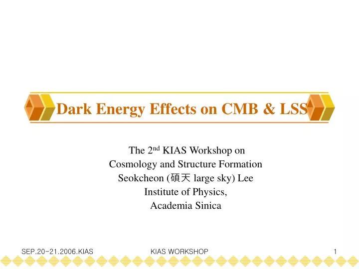 dark energy effects on cmb lss