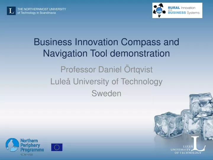 business innovation compass and navigation tool demonstration