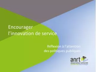 encourager l innovation de service