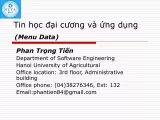 tin h c i c ng v ng d ng menu data