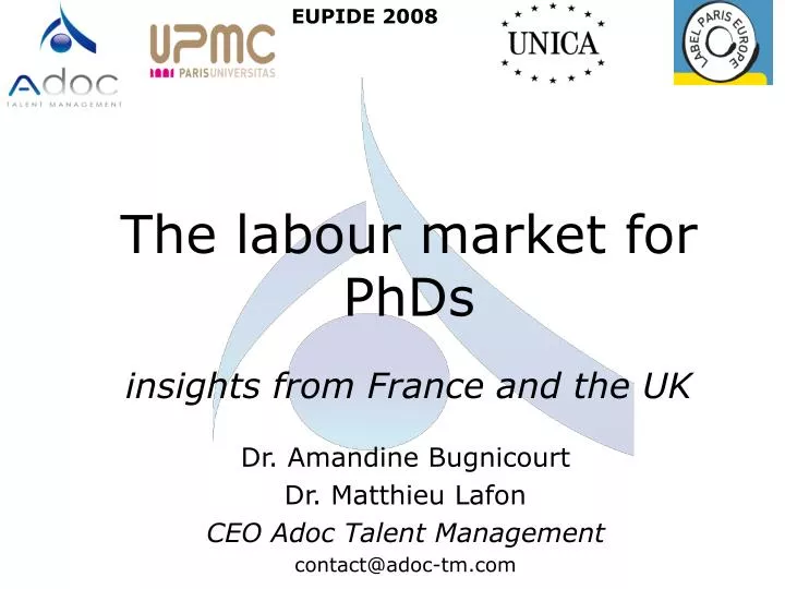 the labour market for phds insights from france and the uk