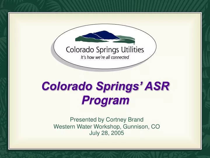 colorado springs asr program