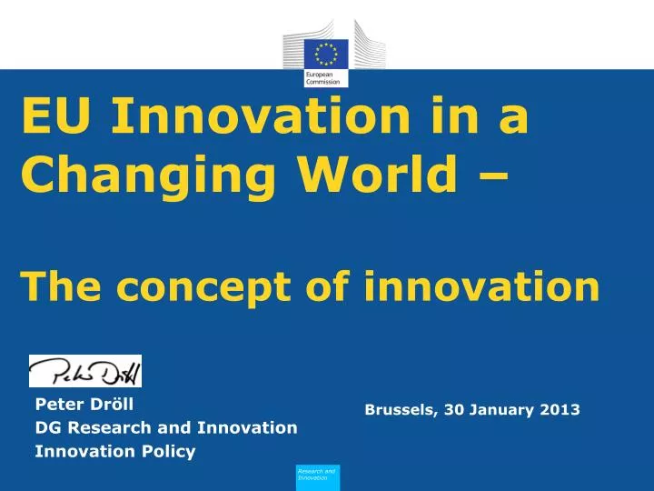 eu innovation in a changing world the concept of innovation
