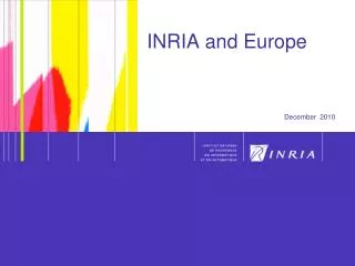 INRIA and Europe