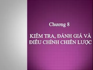 ki m tra nh gi v i u ch nh chi n l c