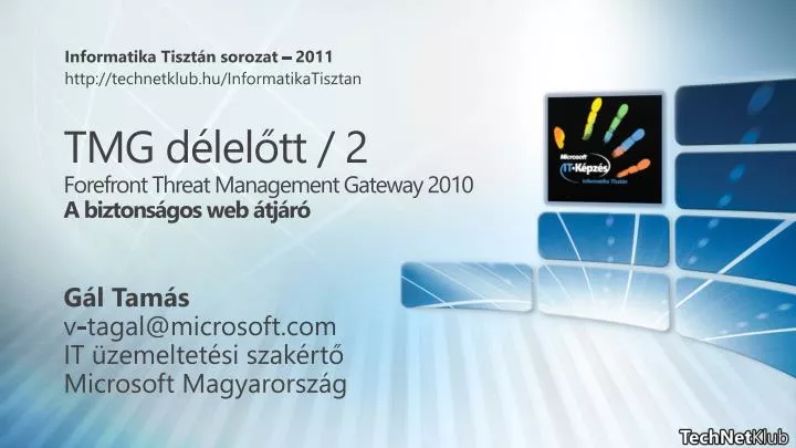 tmg d lel tt 2 forefront threat management gateway 2010 a biztons gos web tj r