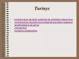turinys