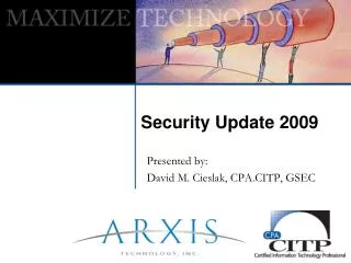 Security Update 2009