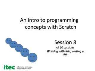 An intro to programming concepts with Scratch
