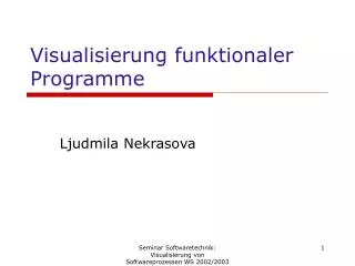 visualisierung funktionaler programme