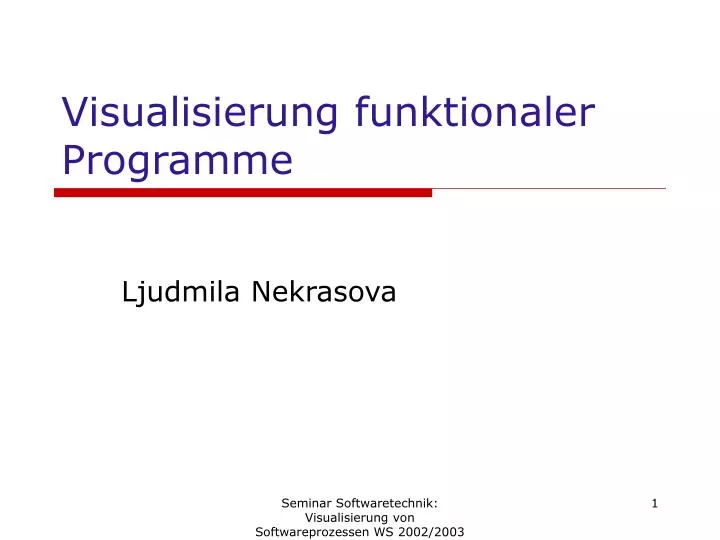 visualisierung funktionaler programme