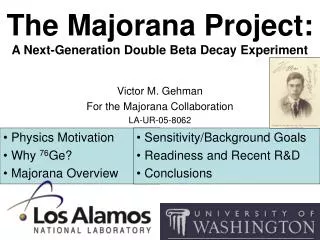 The Majorana Project: A Next-Generation Double Beta Decay Experiment
