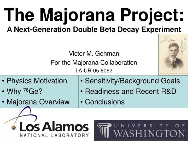 the majorana project a next generation double beta decay experiment