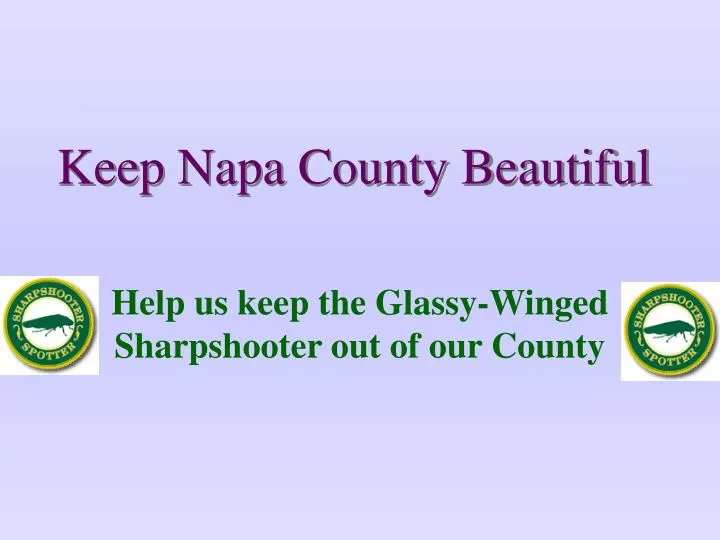 keep napa county beautiful