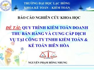 tr ng i h c l c h ng khoa k to n ki m to n